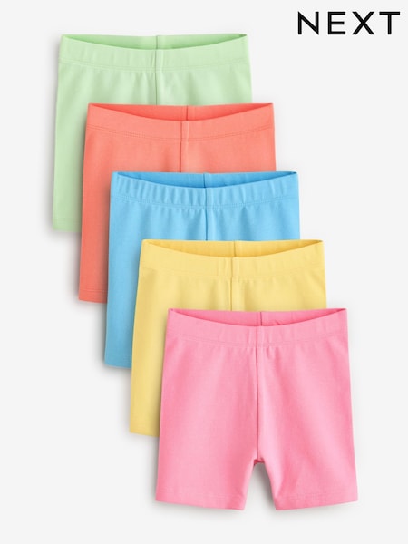 Multi Bright Cycle Shorts 5 Pack (3mths-7yrs) (E65382) | £11.50 - £15.50
