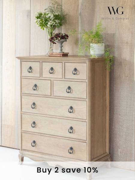 Willis & Gambier Oak Camille Wooden Chest of 8 Drawer Drawers (E65586) | £1,070