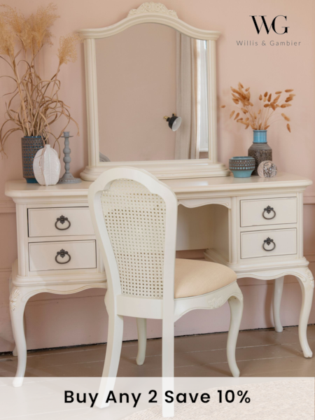 Willis & Gambier Ivory Wooden Mirror (E65612) | £300
