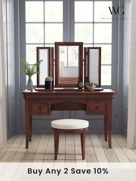Willis & Gambier Brown Antoinette Wooden Gallery Mirror (E65616) | £340