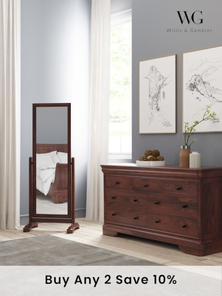 Willis & Gambier Brown Antoinette Wooden Chest of 7 Drawer Drawers (E65634) | £1,630