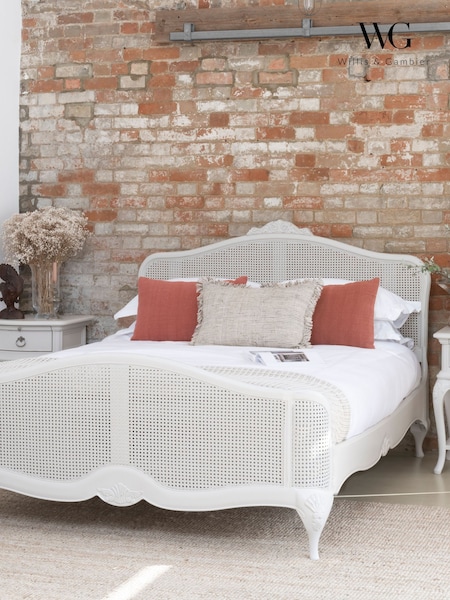Willis & Gambier Grey Etienne Wooden & Rattan Headboard (E65638) | £280 - £380