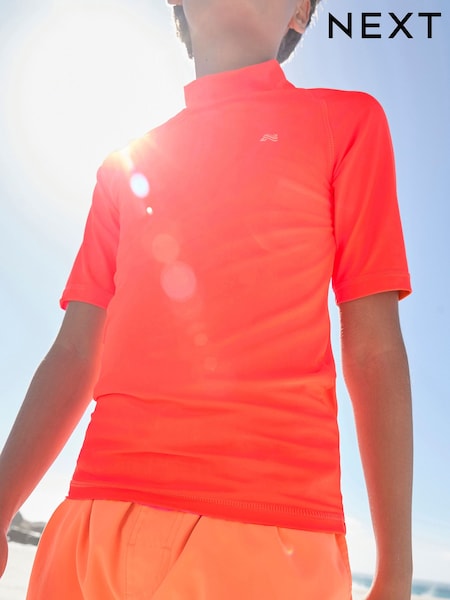 Orange Short Sleeve Rash Vest (1.5-16yrs) (E65680) | £8 - £16