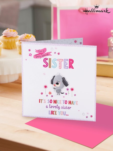 Hallmark Multi Birthday Card for Sister 3D Pop-Out Scruffles (E65786) | £4
