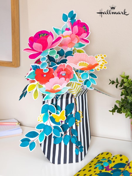 Hallmark Multi 3D Pop-Up Vibrant Letterbox Flowers Paper Gift (E65790) | £15