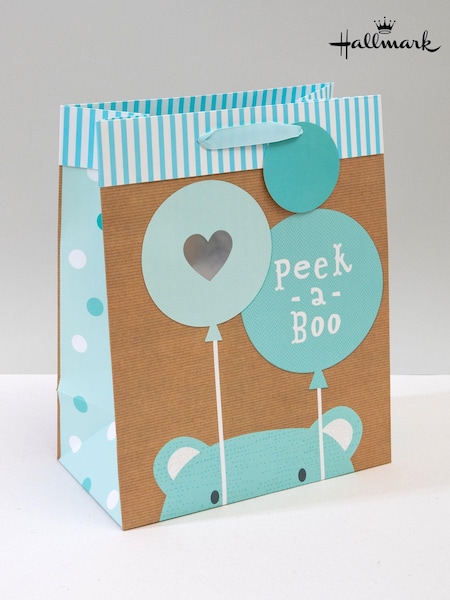 Hallmark Kraft Peek-a-Boo Bear Design Gift Bag (E65795) | £3.50