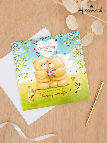 Hallmark Multi Wedding Congratulations Card Lenticular Design (E65849) | £5