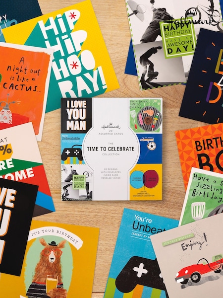 Hallmark 20 Pack Multi Birthday Cards In 20 Epic Designs (E65878) | £15