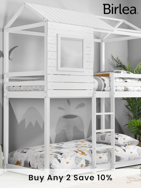 Birlea White Adventure Wooden Bunk Bed (E65891) | £450