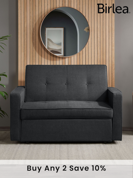 Birlea Grey Otto Upholstered Sofa Bed (E65895) | £540