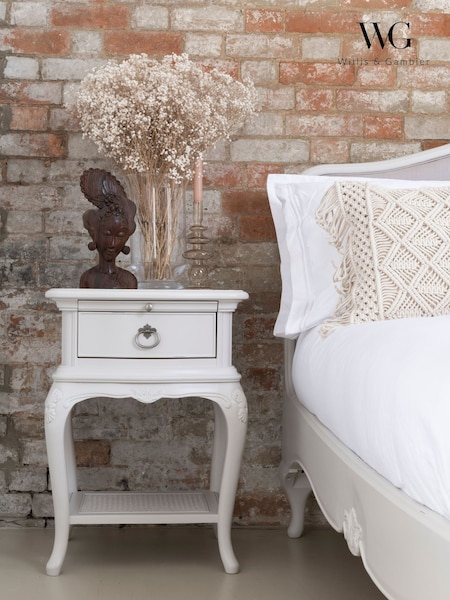 Willis & Gambier Grey Etienne 1 Drawer Bedside Chest (E65910) | £380