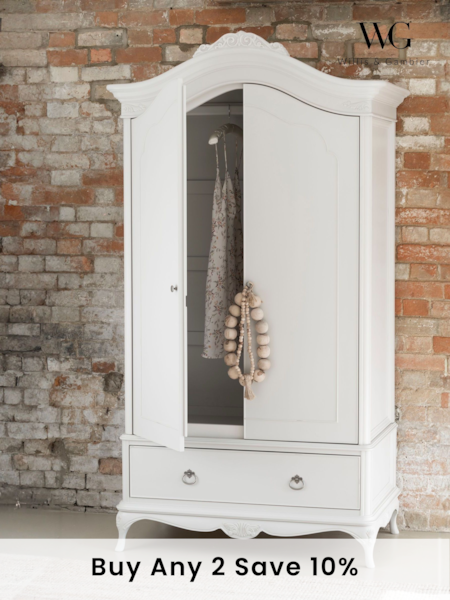 Willis & Gambier Ivory Ivory Wooden Double, 1 Drawer Wardrobe (E65927) | £1,970