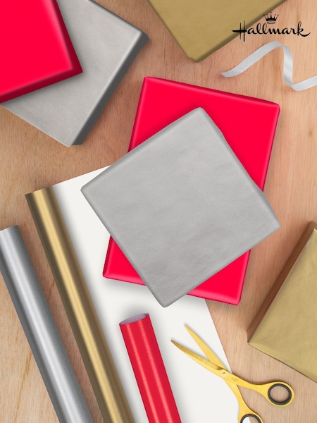 Hallmark Multi Wrapping Paper 6 Rolls x 2M - 3 Colours (E65941) | £12