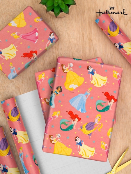 Hallmark Multi Disney Princess Wrapping Paper 3 Rolls x 2M (E65947) | £10