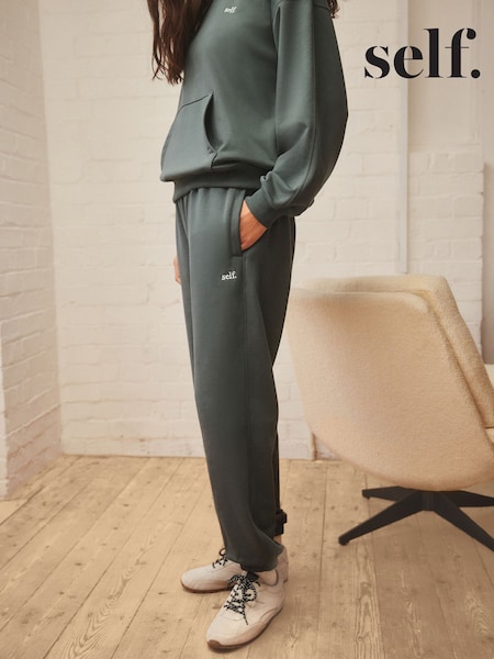 self. Teal Blue Cuffed Joggers (E65956) | £22