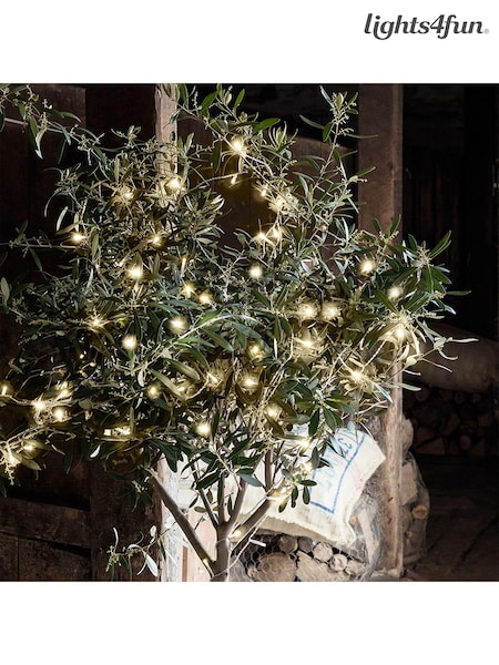 Lights4fun Warm White 200 LED Outdoor Battery Fairy Lights (E66231) | £30