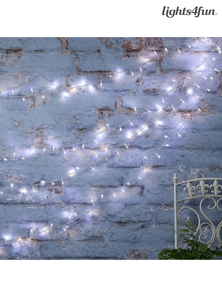 Lights4fun Clear Outdoor 800 Dual LED Cable String Line Lights (E66244) | £65