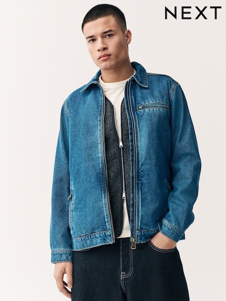 Denim Blue Worker Jacket (E66519) | £65