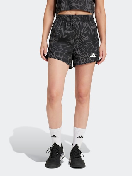 adidas Black Train Essential Minimal All Over Print Shorts (E66581) | £23