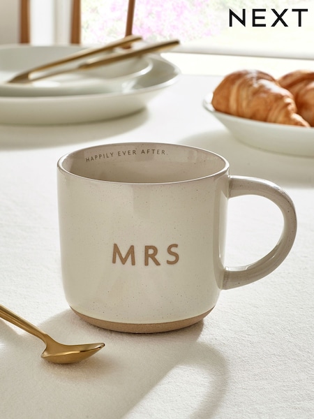 Light Natural Country Wedding MRS Mug (E66674) | £7