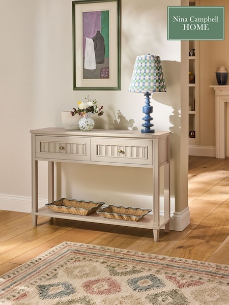 Nina Campbell Putty Willis Console Table (E66699) | £549