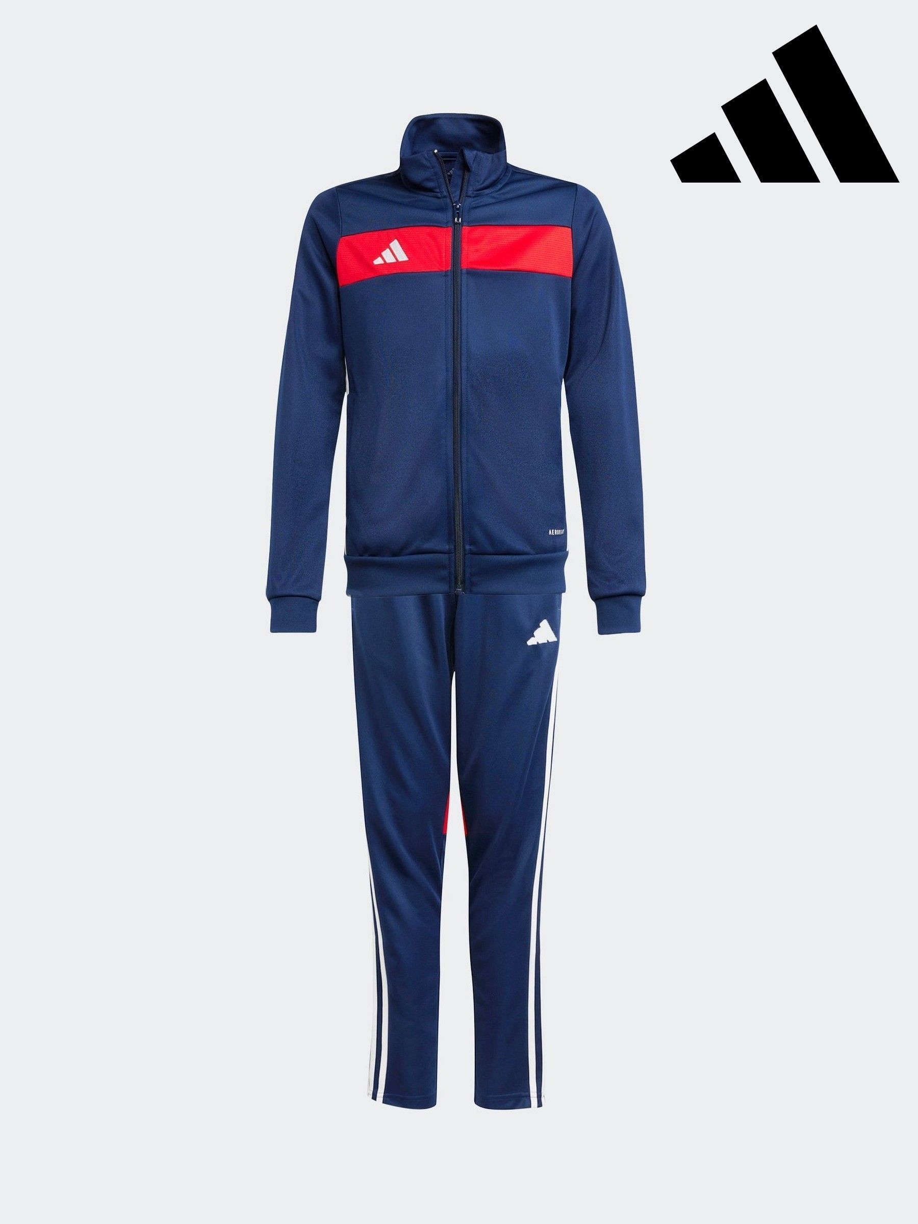 boys navy adidas tracksuit