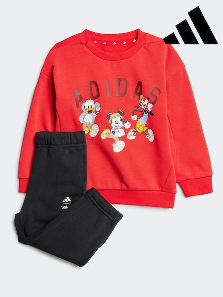 adidas Red Infant Disney Mickey Mouse Tracksuit (E66825) | £40