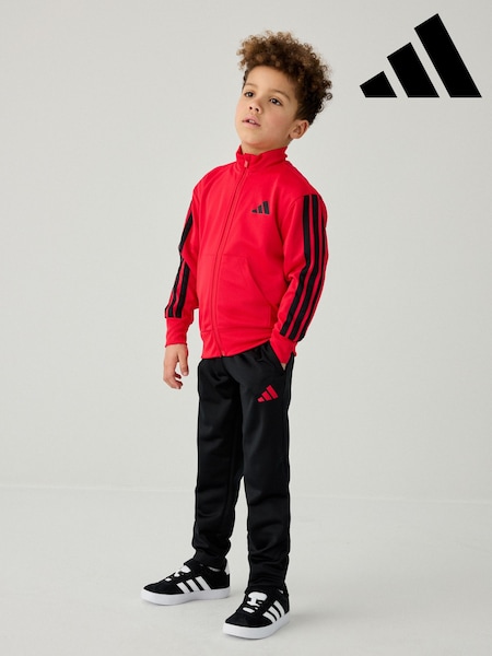 adidas Red Essentials Climacool Kids Tracksuit (E66839) | £33