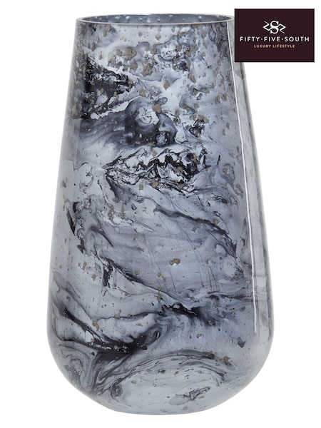 Fifty Five South Grey Garan Large Vase (E66938) | £38