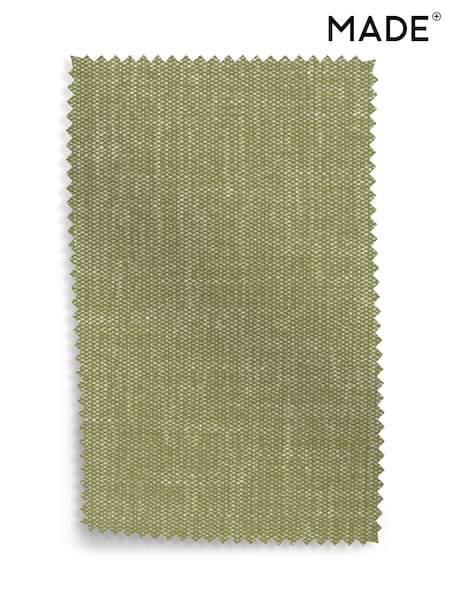 MADE.COM Green Tea Soft Chenille Easy Clean Upholstery Swatch (E66960) | £0