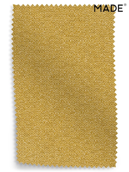 MADE.COM Yellow Textured Woven Warm Ochre Upholstery Swatch (E66974) | £0