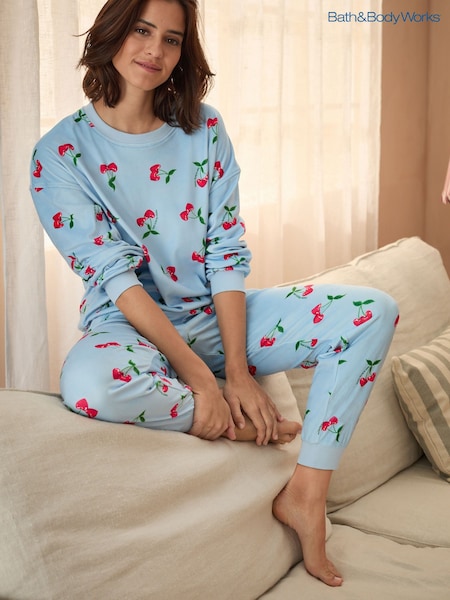 Bath & Body Works Blue Cherry Cosy Twosie Pyjamas (E67052) | £38