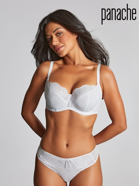 Panache Charlotte Balcony White Bra (E67289) | £38