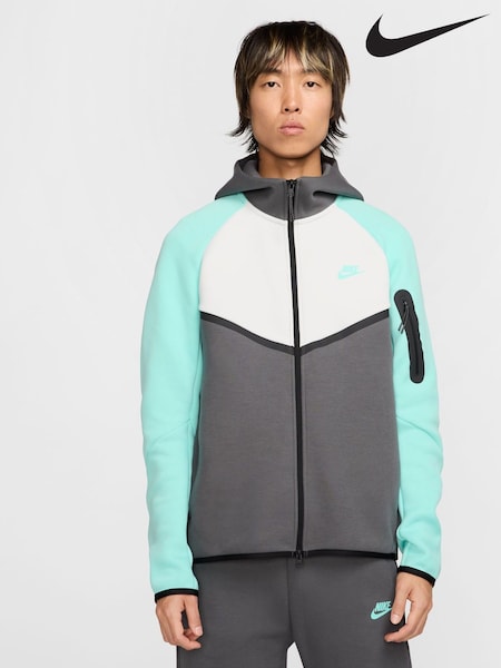 Nike Iron Grey Tech Fleece Zip-Up Hoodie (E67704) | £110