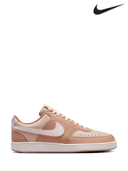 Nike Orange/White Court Vision Low Trainers (E67769) | £75
