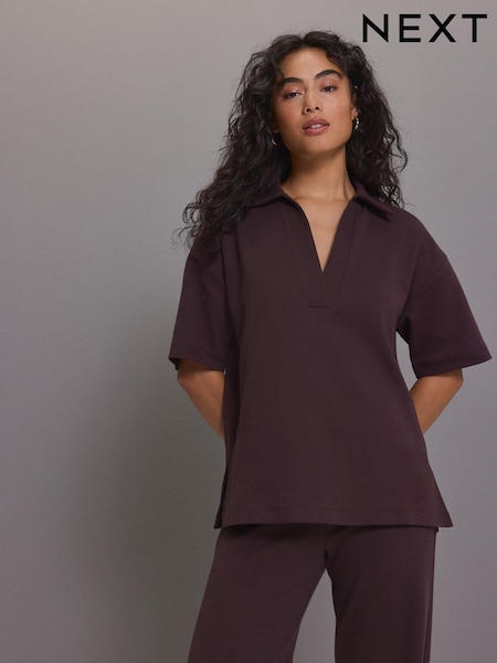 Burgundy Red Jersey Polo Shirt (E67809) | £17