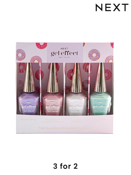 Set of 4 Gel Effect Nail Polish Gift Set (E67856) | £18