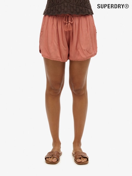Superdry Pink 100% Cotton Beach Shorts (E67911) | £35