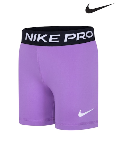 Nike Lilac Little Kids Pro Dri-FIT Shorts (E67946) | £18