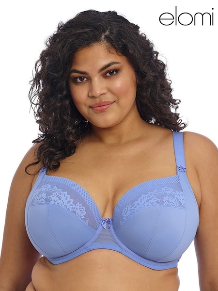 Elomi Blue Cornflower Nerina Stretch Plunge Bra (E68084) | £44