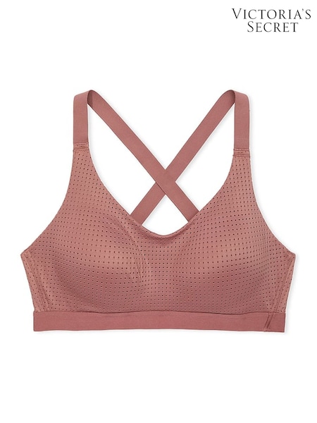 Victoria's Secret Vintage Rose Pink Lightweight Mesh Medium Support Sports Bra (E68224) | £45