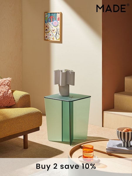 MADE.COM Frosted Green Oki Side Table (E68388) | £249