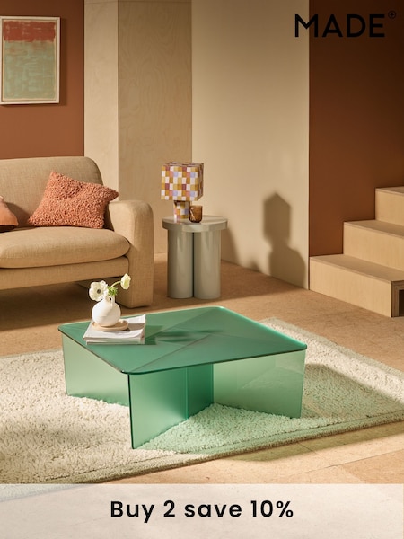 MADE.COM Frosted Green Oki Coffee Table (E68389) | £399
