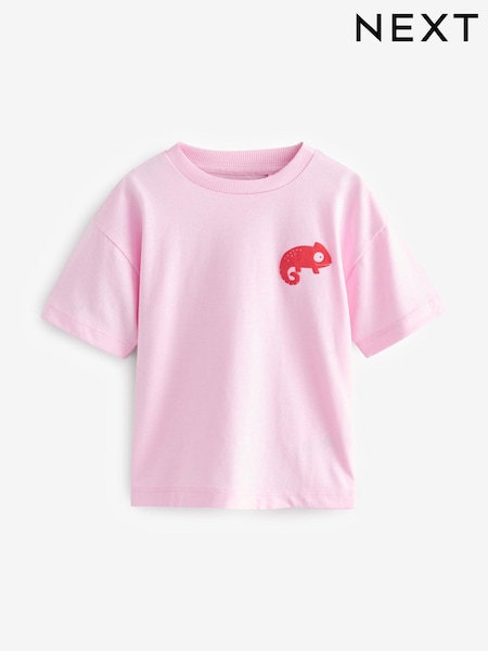 Pink Simple Short Sleeve T-Shirt (3mths-7yrs) (E68406) | £3.50 - £5.50