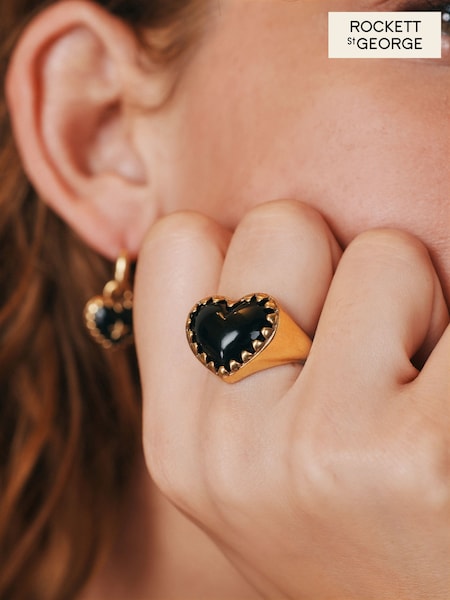 Rockett St George Gold Tone Heart Ring (E68422) | £20