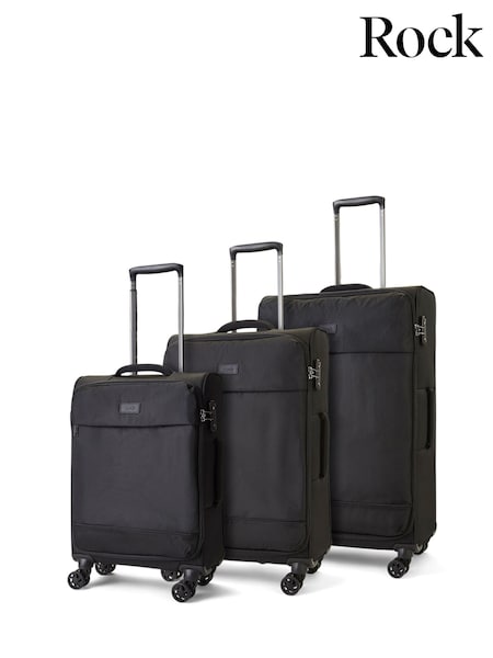 Rock Paris Black Suitcase 3 PC (E68663) | £200