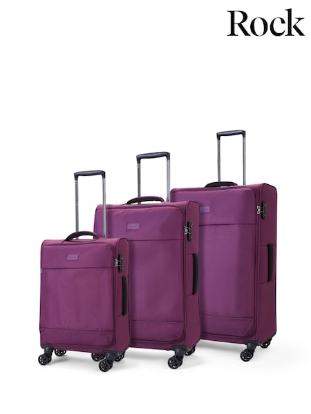 Rock Purple Paris Suitcase 3 PC (E68697) | £200
