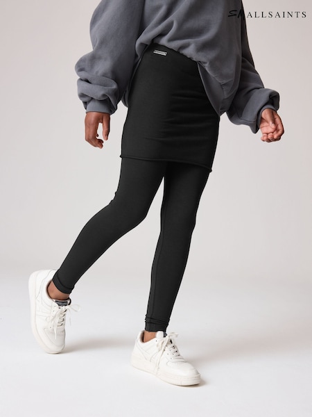 smALLSAINTS Black Girls Raffi Skirted Leggings (E69129) | £25 - £29