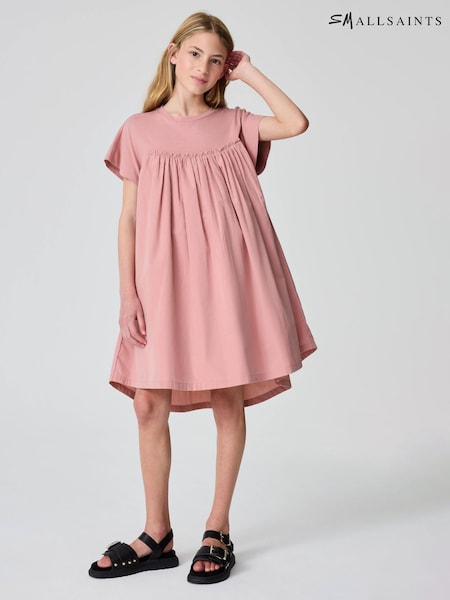 smALLSAINTS Mid Pink Girls Smock Dress (E69138) | £36 - £40