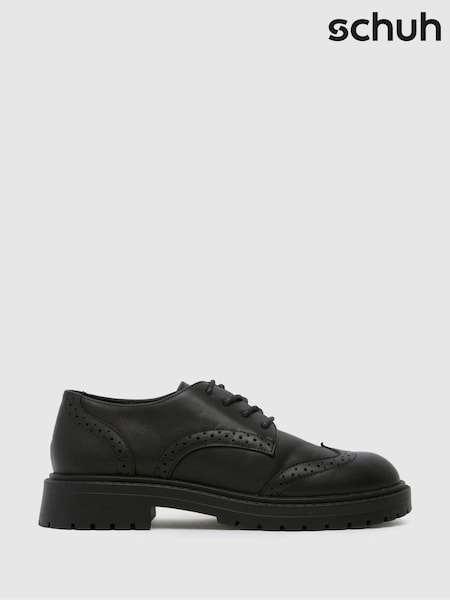 Schuh Youth BTS Luminary Black Brogues (E69229) | £40